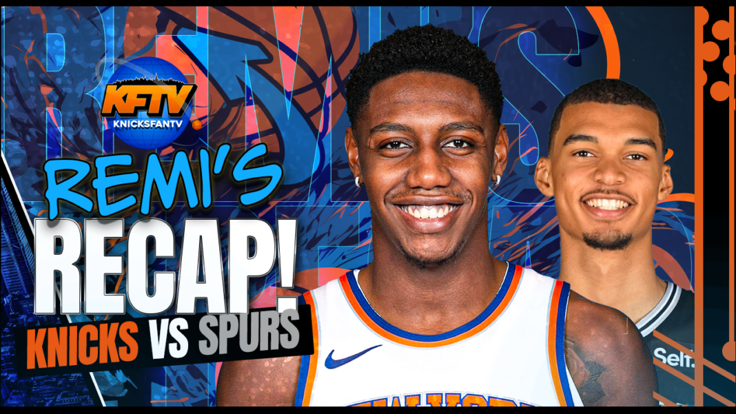 New York Knicks vs. San Antonio Spurs 2023-24